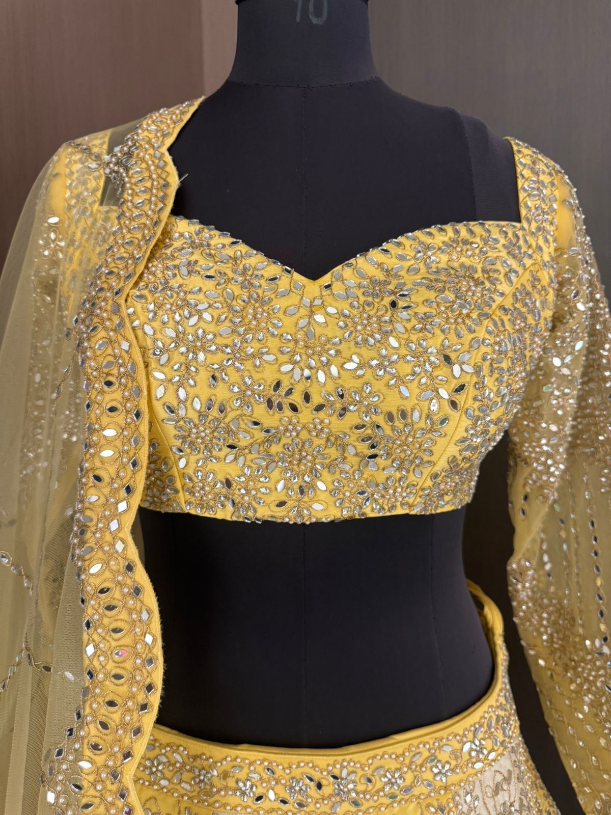 Nyraa Yellow Lehenga with Embroidered Blouse