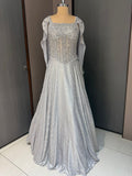 Nyraa Silver Corset with Lehenga