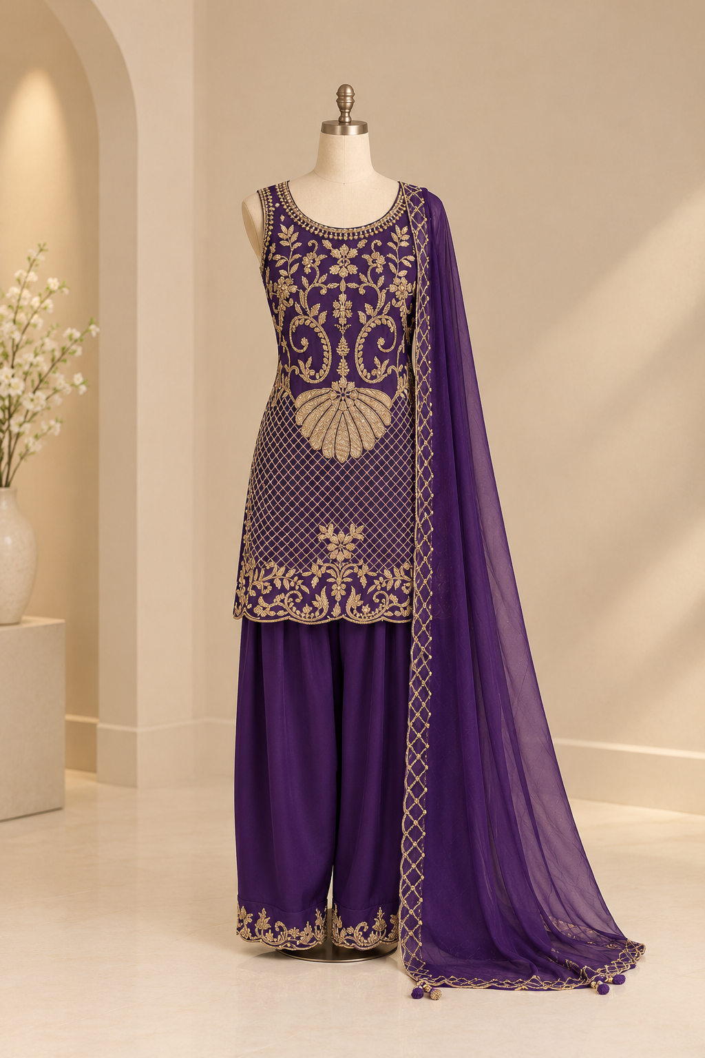 Taara Purple Farshi Salwar Suit