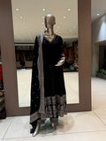 Mira Black Anarkali Suit