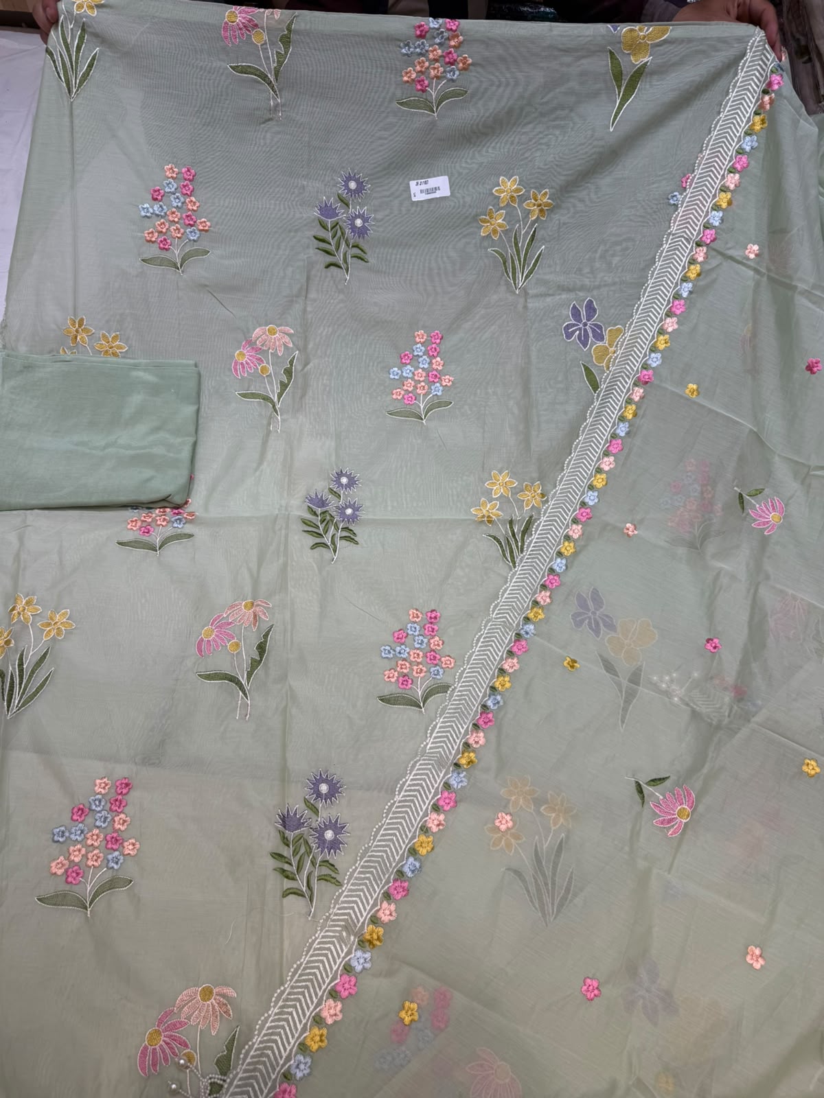 Neer Muslin Embroidered Suit Dupatta
