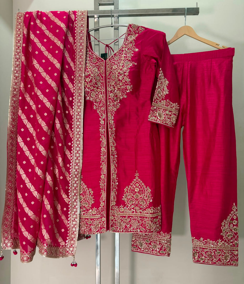 Taara Embroidered Shirt with Straight Pant