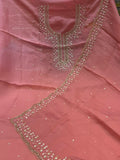 Neer Sheer Pink Organza Suit-Dupatta