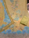 Neer Printed chiffon Suit Set with Dupatta
