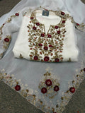 Neer Organza Silk Suit with Dupatta