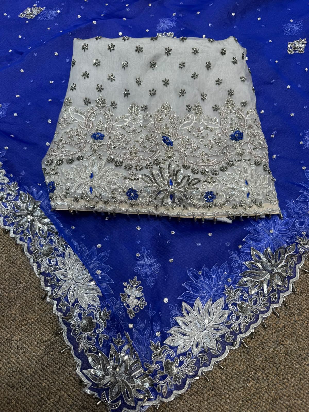 Neer Silk Organza Suit-Dupatta