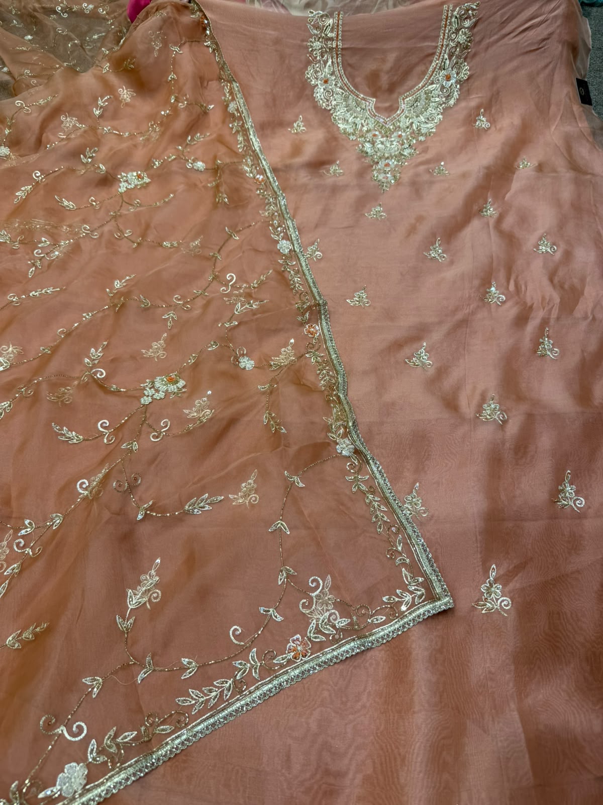 Neer Organza Silk Suit Dupatta