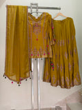 ARYA Mustard Yellow Sharara Suit