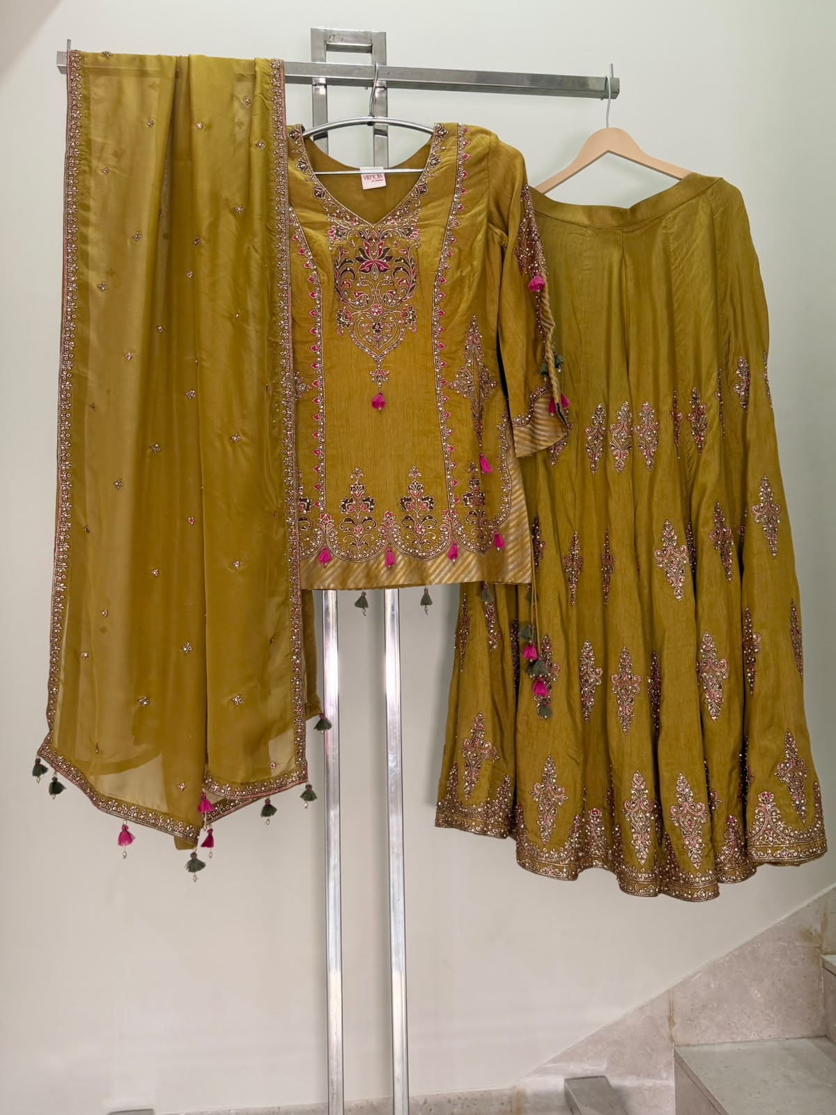 ARYA Mustard Yellow Sharara Suit
