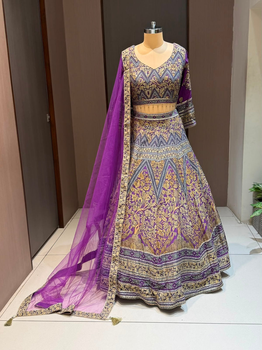 Nyraa Blue Lehenga Choli Set