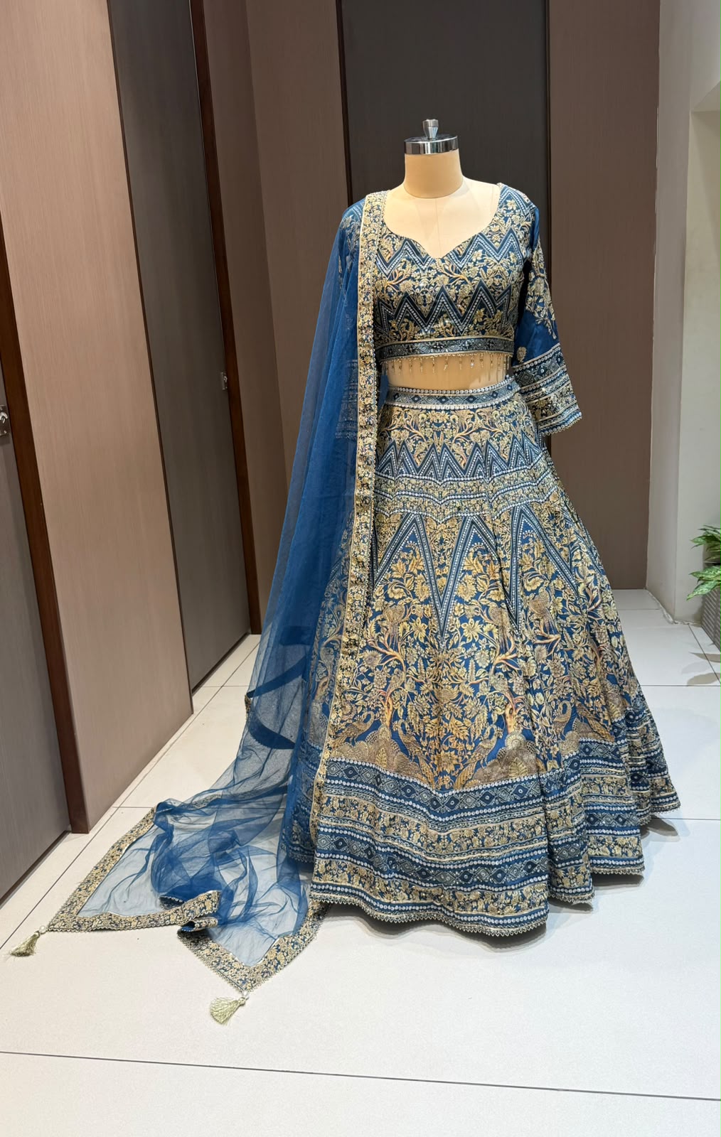 Nyraa Blue Lehenga Choli Set