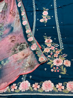 Neer Glace Cotton Suit Set with Dupatta