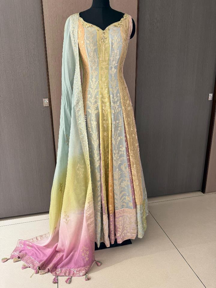 Mira One Piece Multicolored Anarkali Suit