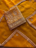 Neer Mustard Yellow Organza Suit