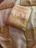 Neer Embroidered Organza Silk Suit with Dupatta