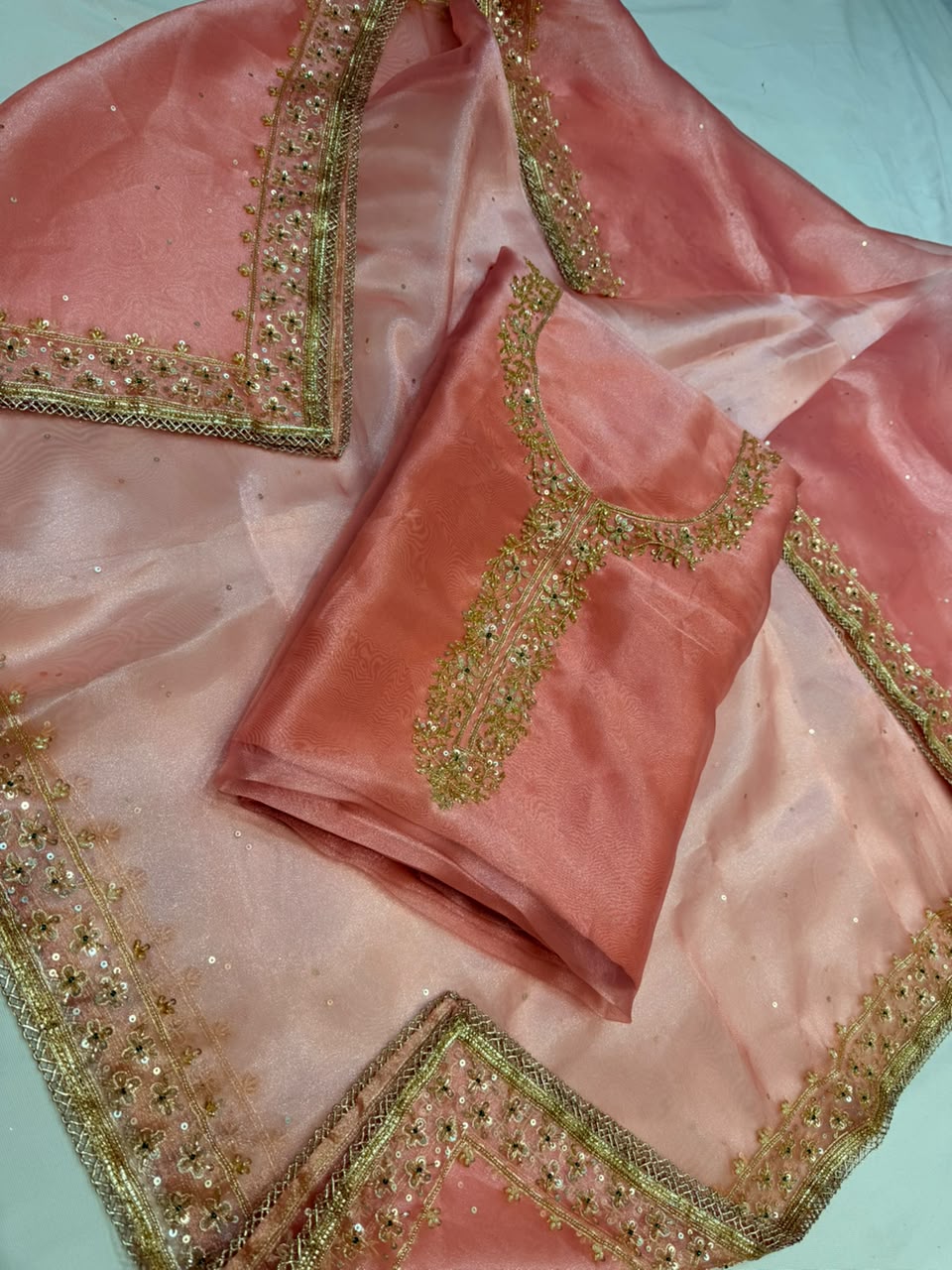 Neer organza Tissue Suit Dupatta