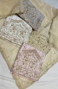 Neer White Organza Suit Dupatta