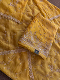 Neer Yellow Silk Suit-Dupatta