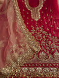 Neer Maroon Organza Suit Dupatta