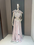 INARA Pink Draped Indo-Western Saree