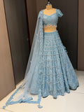 Nyraa Light Blue Embroidered Lehenga Choli