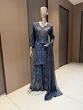 ARYA Navy Blue Sharara Suit