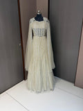 Nyraa Ivory White Corset Fish cut Lehenga Choli