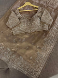 IVARA Unstitched Embroidered Saree