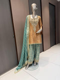 Taara Golden Beige Farshi Salwar Suit