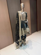 Mira Black & Grey Anarkali Farshi Salwar Suit