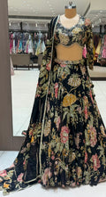 Nyraa Black Printed Lehenga Choli Set