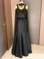 NAVYAA Black Fish Cut Gown