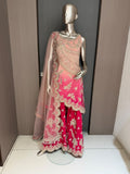 ARYA Pink Embroidered Sharara Suit
