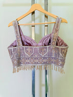 Nyraa Lavender Lehenga Choli with Gold Embroidery