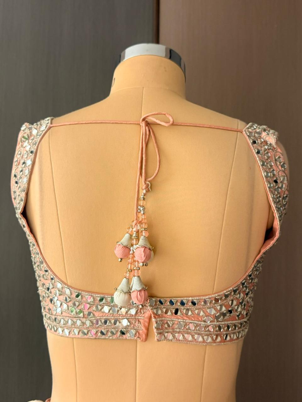 Nyraa Ivory & Blush Pink Lehenga Choli Set
