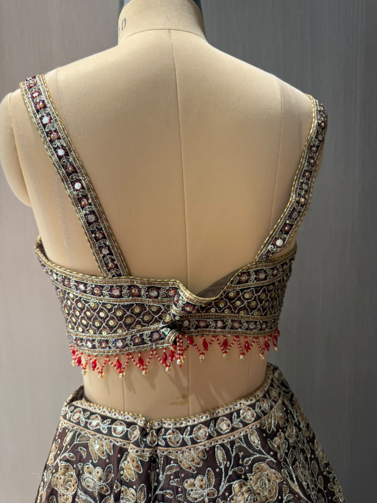 Nyraa Banarasi Silk Black & Gold Embroidered Lehenga