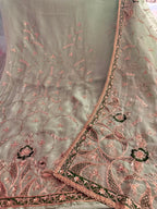 Neer Organza Silk with Golden Embroidery