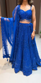 Nyraa Royal blue Lehenga Choli Set