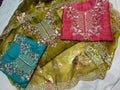 Neer Pure Organza Suit Set with Dupatta