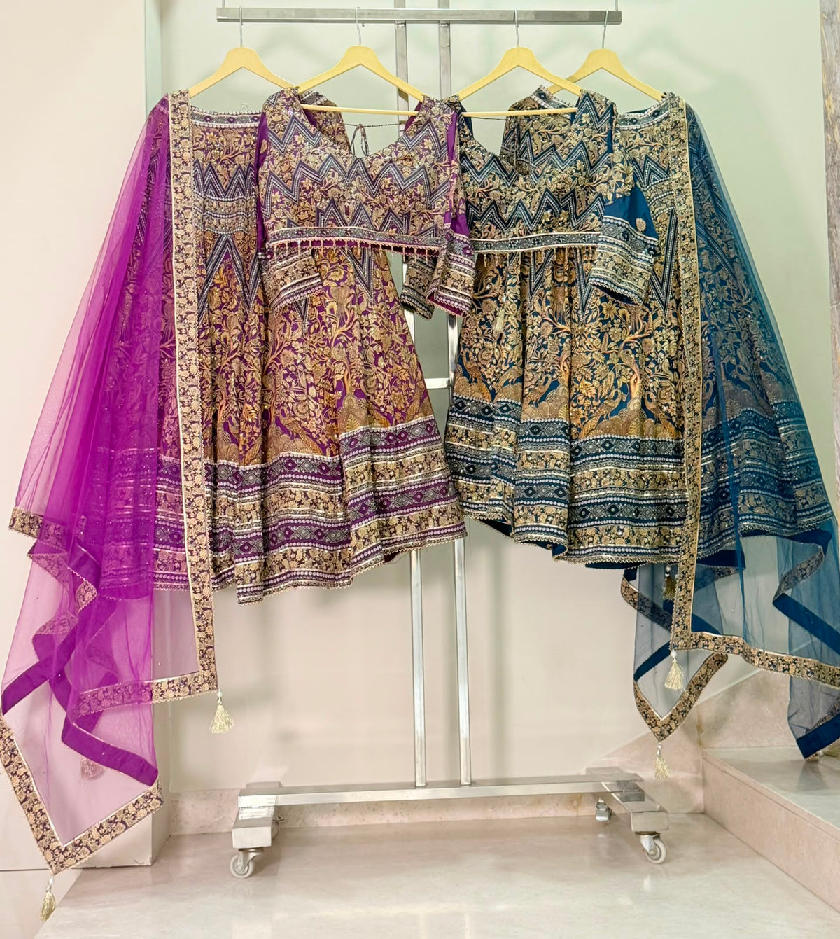 Nyraa Blue Lehenga Choli Set