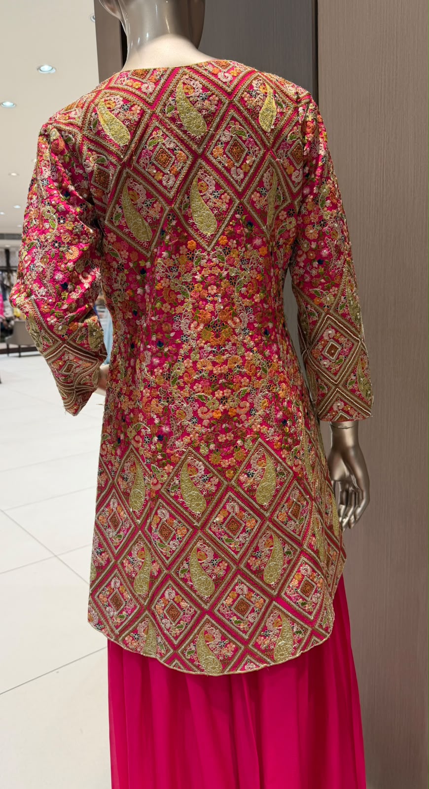 ARYA Bright Pink Sharara Suit