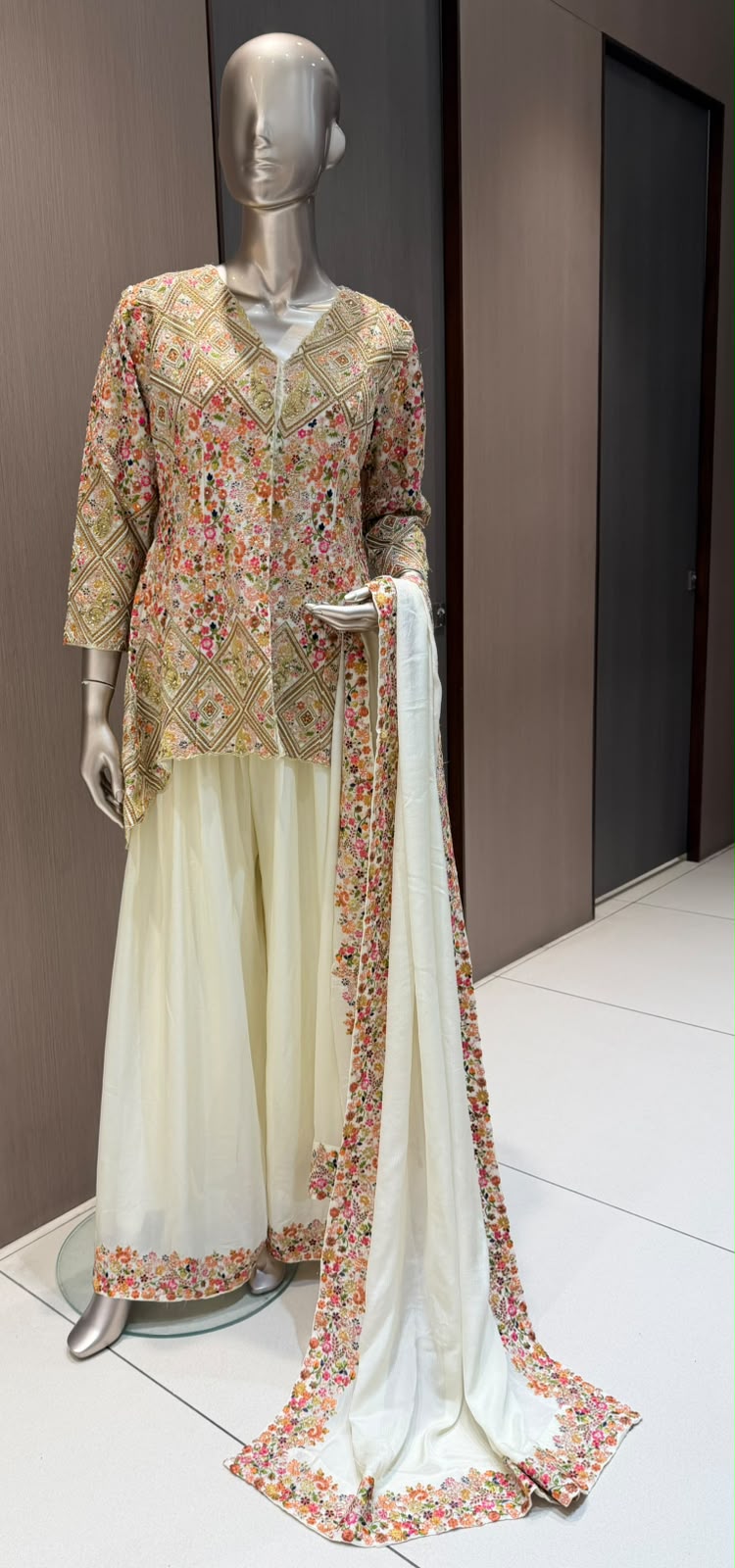 ARYA Bright Pink Sharara Suit