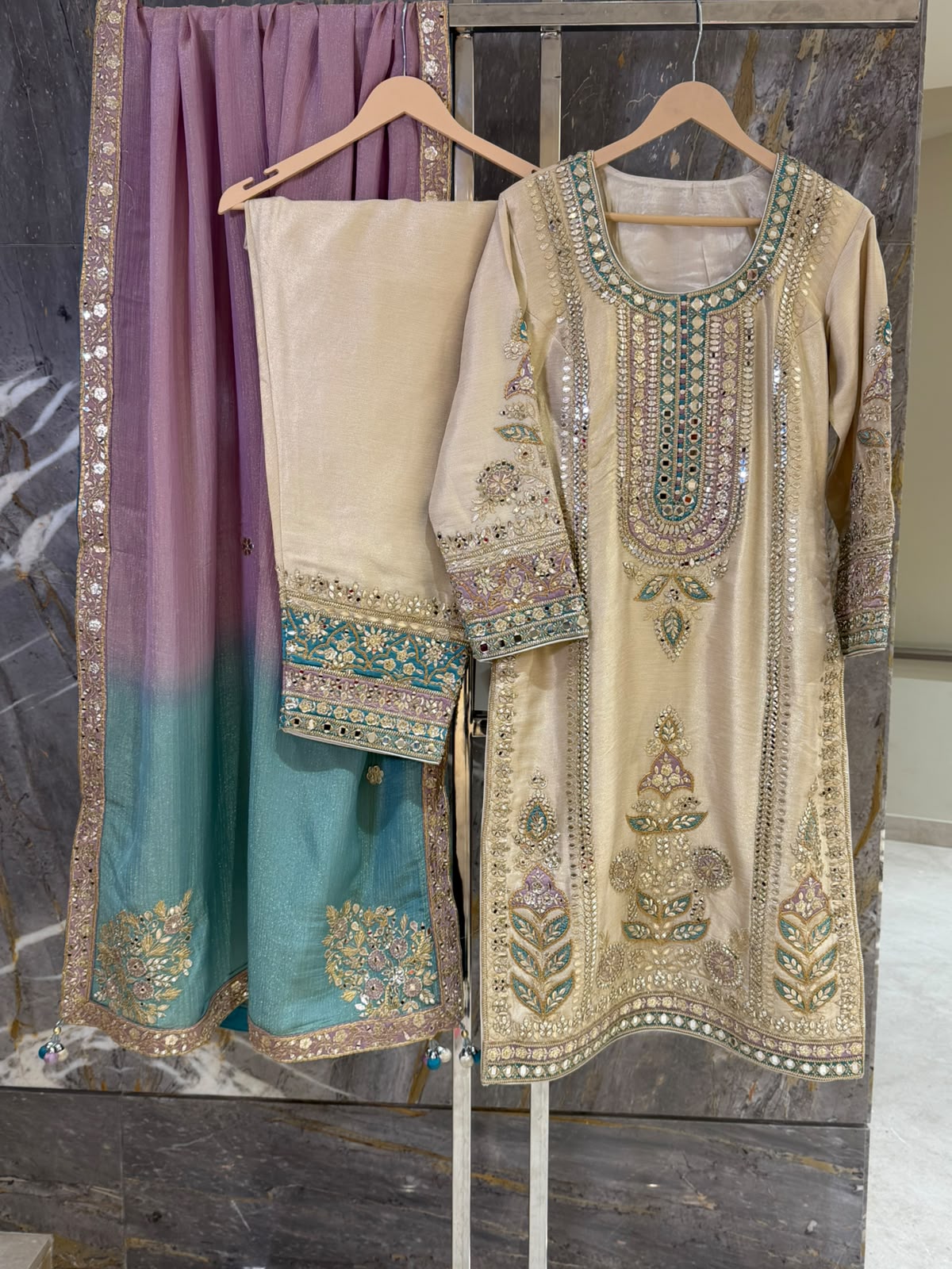 Taara Embroidered Farshi Salwar Suit