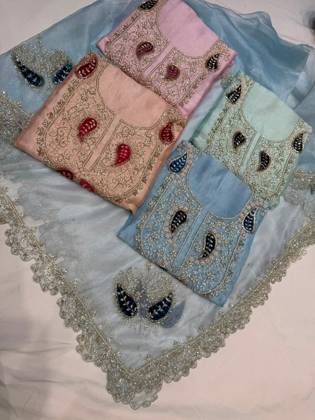 Neer Tissue Organza Suit-Dupatta