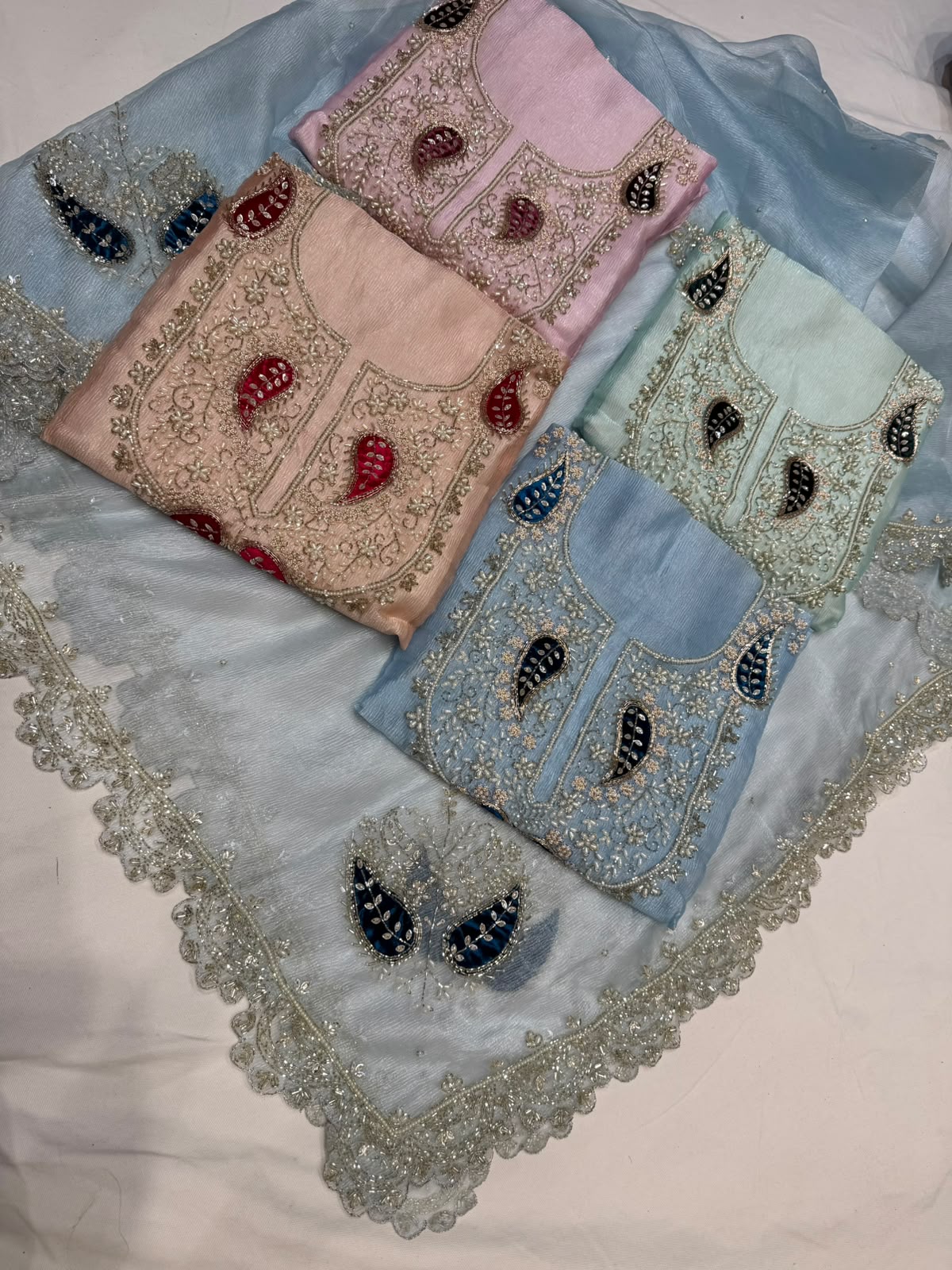 Neer Tissue Organza Suit-Dupatta