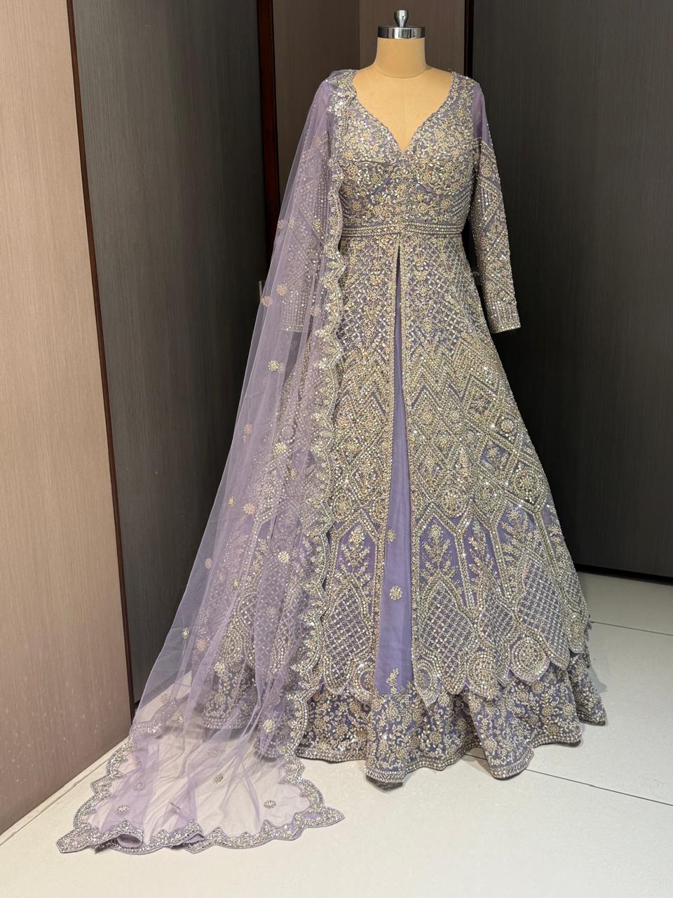 Mira Lavender One Piece Anarkali Suit