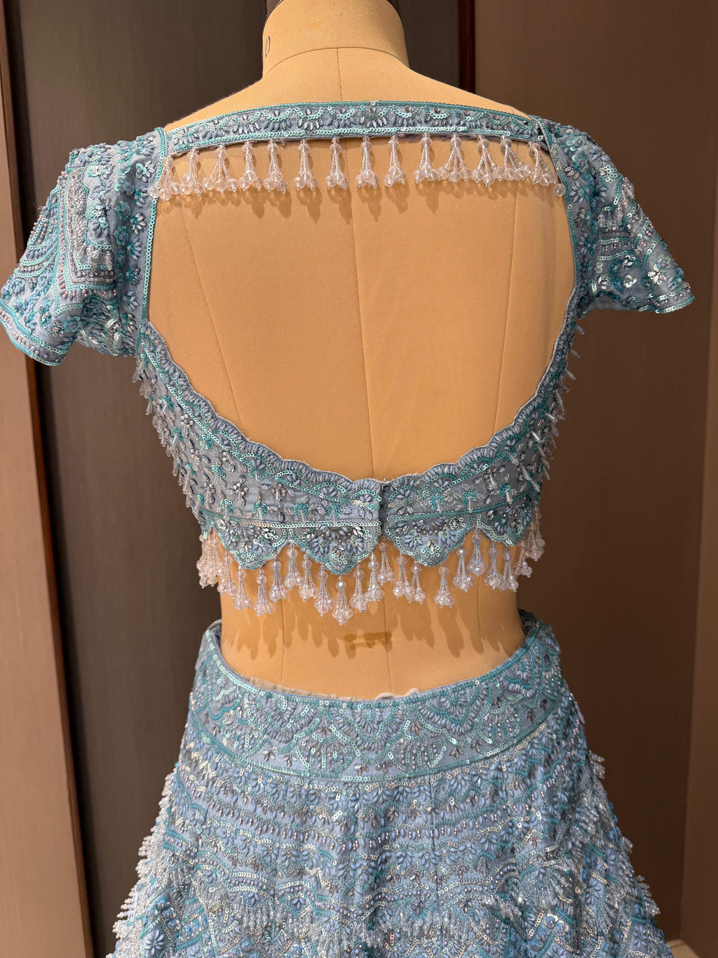 Nyraa Light Blue Embroidered Lehenga Choli