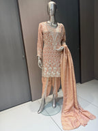 Taara Sage Green Embroidered Dhoti Salwar
