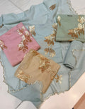 Neer Sky Blue Muslin Suit Dupatta