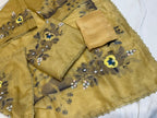 Neer Yellow Organza Suit Dupatta